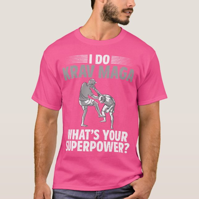 Camiseta Eu Faço Krav Maga O Seu Superpoder Krav Maga (Frente)