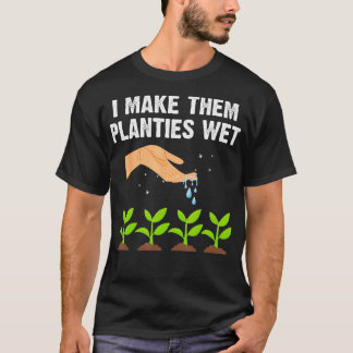 Camiseta Eu Faço-Lhes Planetas Molhados De Camisas, Plantas