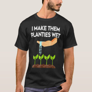 Camiseta Eu Faço-Lhes Planetas Molhados Jardim Molhado Eu M