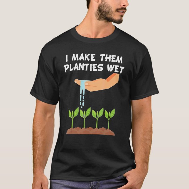 Camiseta Eu Faço-Lhes Tábuas Molhadas Jardineiras (Frente)