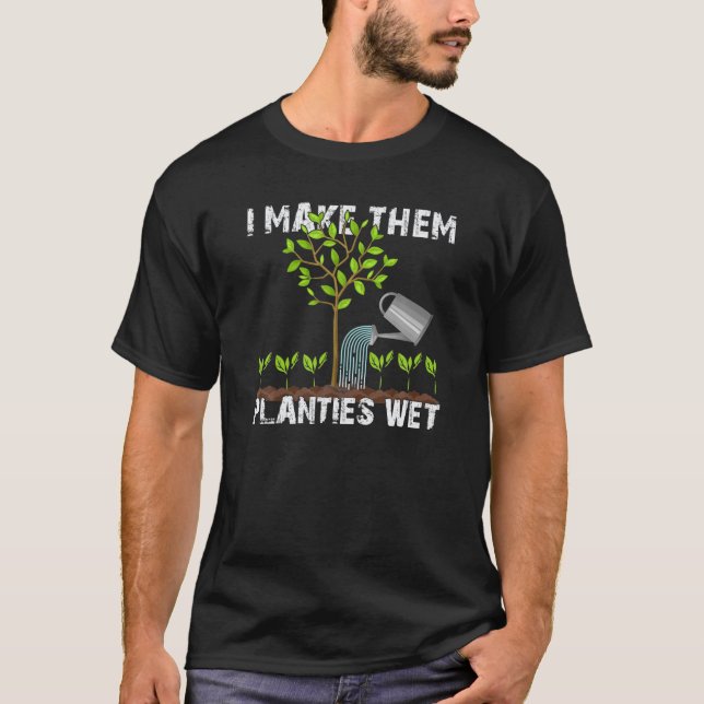 Camiseta Eu Faço-Lhes Terras Molhadas. (Frente)