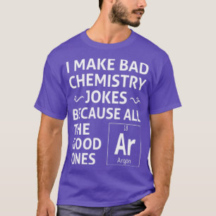 Camiseta Eu faço más Piadas de química