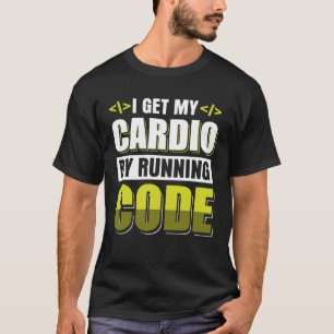 Camiseta Eu faço meu cardio executando Código