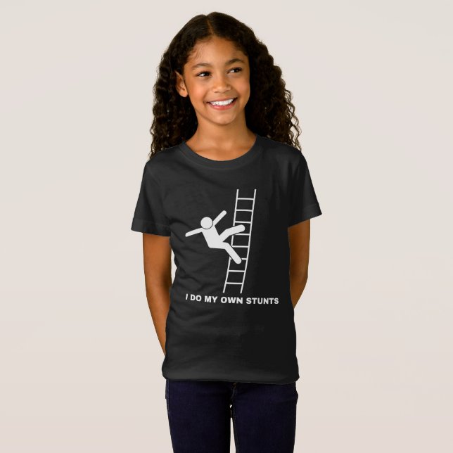 Camiseta Eu faço minhas próprias acrobacias (Frente Completa)