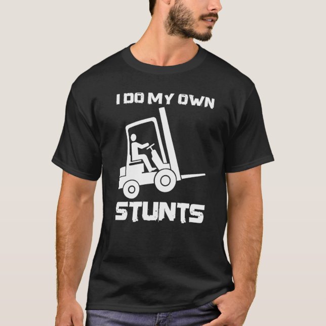 Camiseta Eu faço minhas próprias acrobacias 1 (Frente)