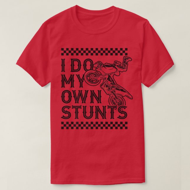 Camiseta Eu Faço Minhas Próprias Pedras Engraçadas Motocicl (Frente do Design)