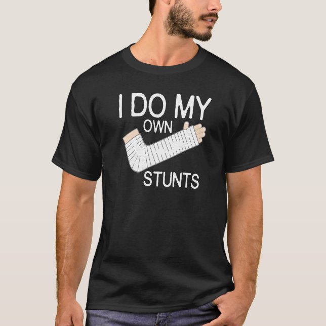 Camiseta Eu Faço Minhas Próprias Pedras Quebradas Arma (Frente)
