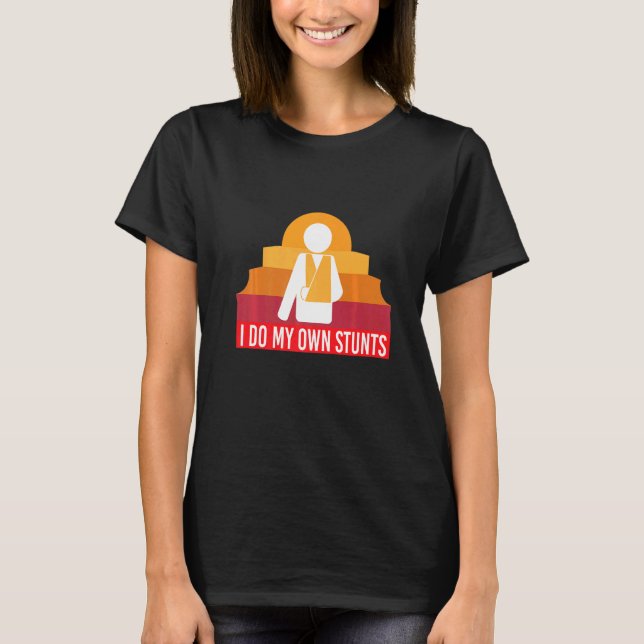 Camiseta Eu Faço Minhas Próprias Pedras Quebradas Arma (Frente)