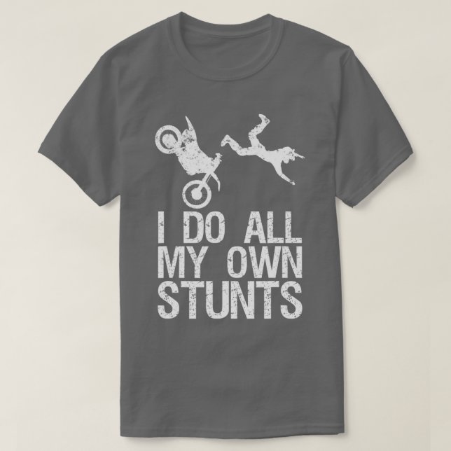 Camiseta Eu Faço Minhas Próprias Pedras Suja Bike Motocross (Frente do Design)