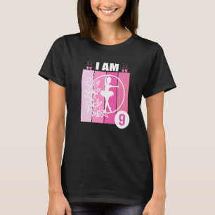 Camiseta Eu faço nove anos de bailarina balé 1