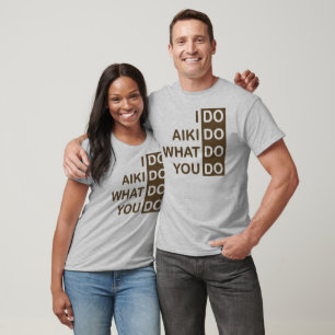 Camiseta Eu faço o Aikido… T-shirt do Raglan
