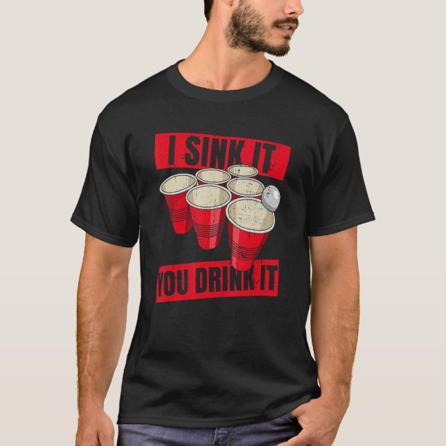 Camiseta Eu Faço-O Beber E Dar Uma Cotação Para Um Caramelo (Frente)