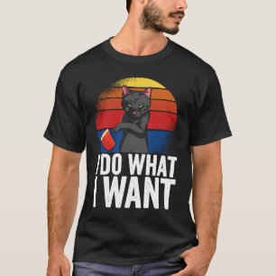Camiseta Eu faço o que eu quero Cat Roupa