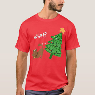 Camiseta Eu Faço O Que Eu Quero É O Meu Gato De Natal
