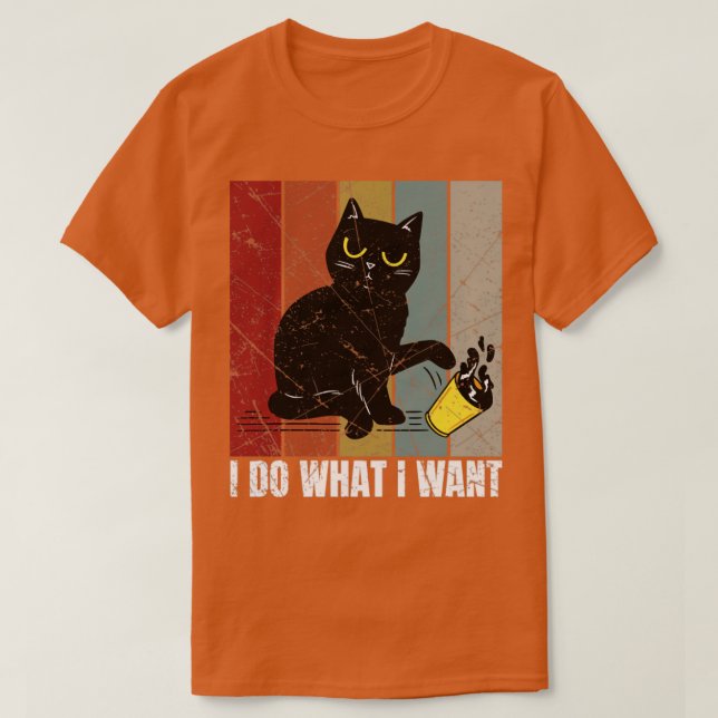 Camiseta Eu Faço O Que Eu Quero Gato (Frente do Design)
