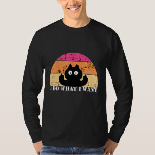 Camiseta Eu Faço O Que Eu Quero Gato De Pinças Raias De Gat