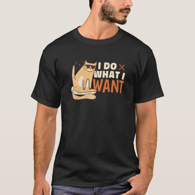 Camiseta Eu faço o que eu quero gato mentiroso (Frente)