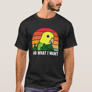 Camiseta Eu faço o que eu quero, papagaio.