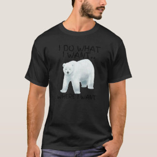 Camiseta Eu Faço O Que Eu Quero Que Os Ursos De Verão Sejam