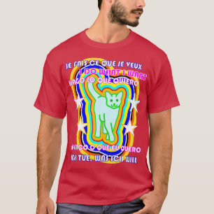 Camiseta Eu Faço O Que Quero Dizer Gato Inteligente Cinco I