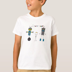 Camiseta Eu faço o T dos robôs (menino)