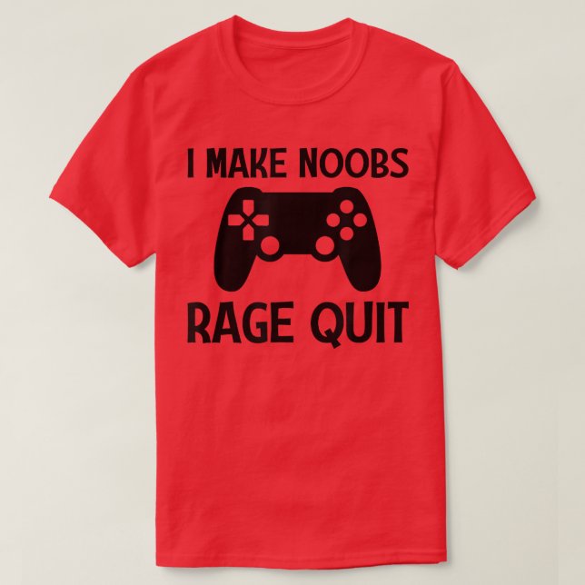 Camiseta Eu faço os Noobs saírem engraçados jogadores jogan (Frente do Design)