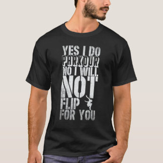 Camiseta Eu Faço Parkour Não Vou Sacudir Parcour Freerun
