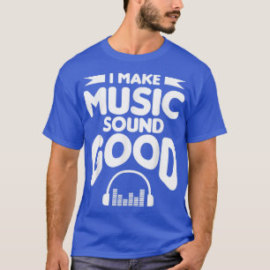 Camiseta Eu Faço Som Música Bom Produtor De Música Beat Dj