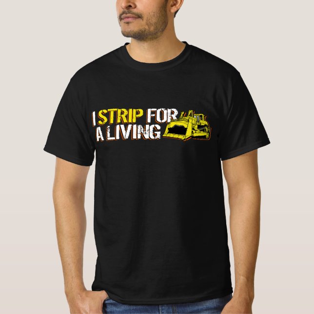 CAMISETA EU FAÇO STRIP PARA VIVER (Frente)