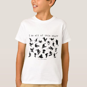 Camiseta Eu faço todo este material (no video games)