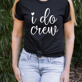 Camiseta Eu faço tripulação engraçada coração preto despedi