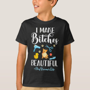 Camiseta Eu Faço Um Belo Cachorro A Vida Comb A Tesoura