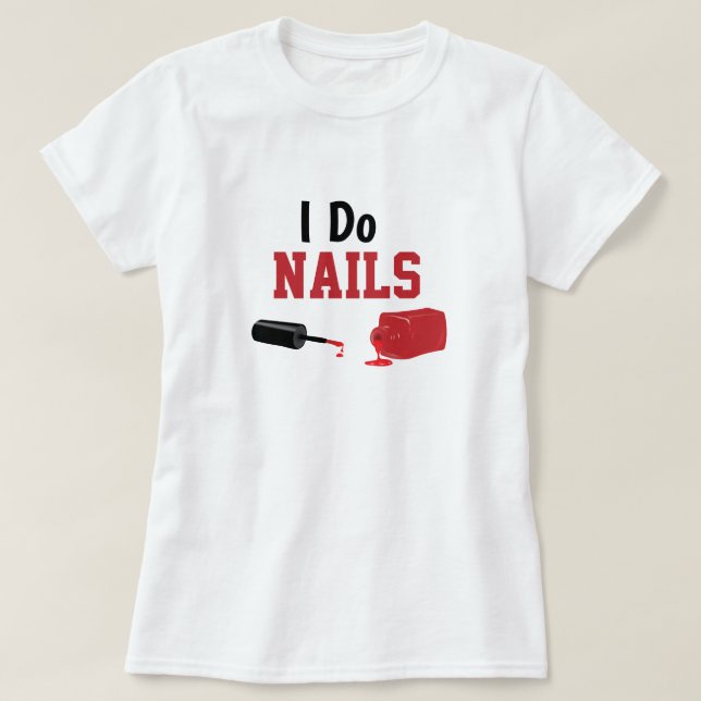 Camiseta Eu faço Unhas (Frente do Design)