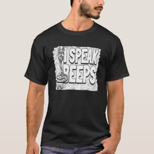 Camiseta Eu Falo Beeps Prospector de Mineração Potencial