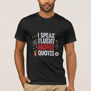Camiseta Eu Falo Citações de Filmes Fluente