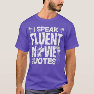 Camiseta Eu Falo Citações Fluentes de Filmes - Engraçada So