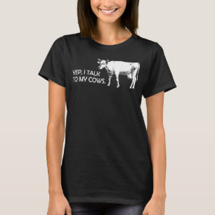 Camiseta Eu Falo Com As Minhas Vacas vacas vaca gado agric