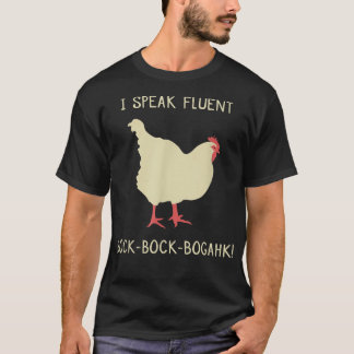 Camiseta Eu Falo Correntemente BockBockBogahk Frango Divert
