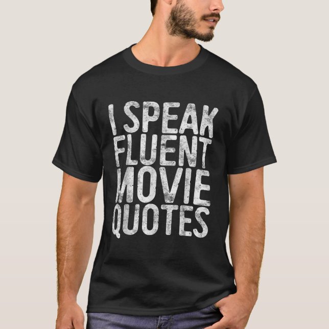 Camiseta Eu Falo Filme Fluente Citando Cinema em Lover Gift (Frente)