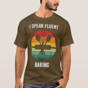 Camiseta Eu Falo Fluent Baking Vintage Cook