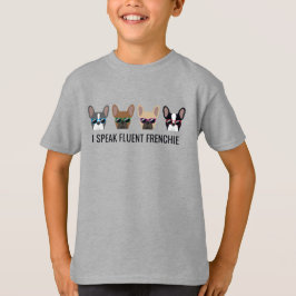 Camiseta Eu Falo Francês Fluente Citação Divertida de Bulld