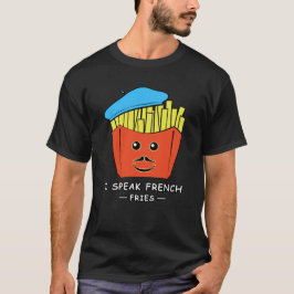 Camiseta Eu Falo Francês (Fritas) - Piada Divertida