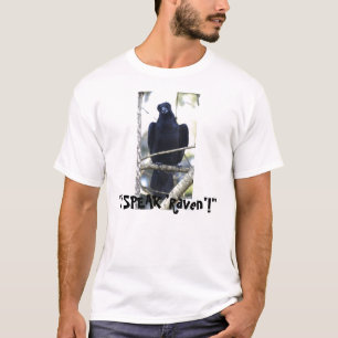 Camiseta "EU FALO "o corvo"! "T-shirt