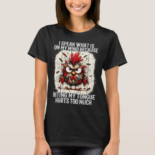 Camiseta Eu falo o que está na minha mente porque morder a 