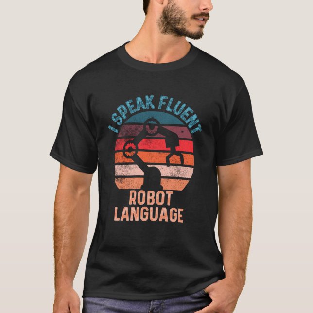 Camiseta Eu Falo Robótica Fluent Robot Language (Frente)