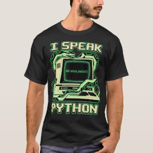 Camiseta Eu Falo Software Python