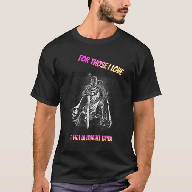 Camiseta Eu Farei Coisas Horríveis Engraçadas (Frente)