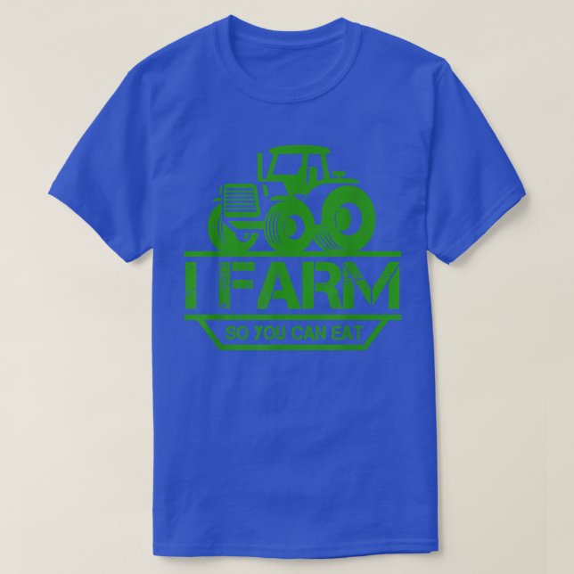 Camiseta Eu Fazenda Para Que Você Possa Comer Presente De T (Frente do Design)