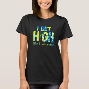 Camiseta Eu Fico Alto Então Tomo Insulina Conscientização d
