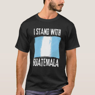 Camiseta Eu fico com a bandeira da Guatemala na Guatemala